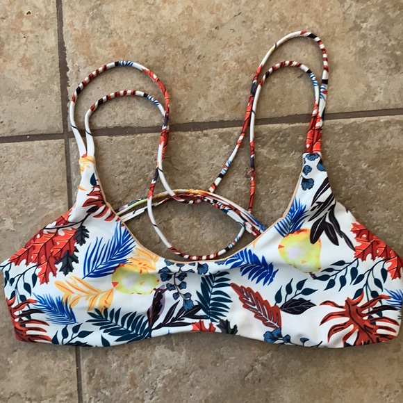 Large Tropical Bikini Top - Picture 2 of 4